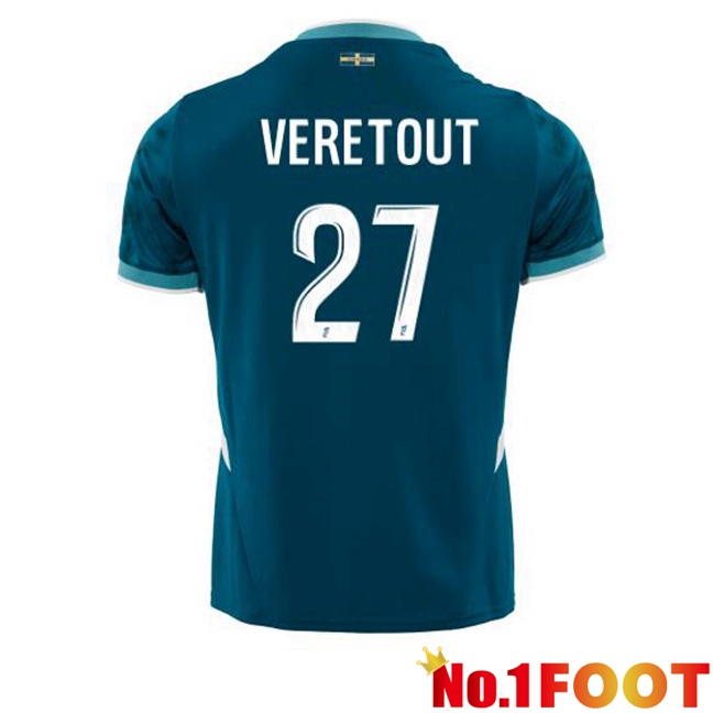 Marseille OM (VERETOUT 27) Away Soccer Jersey Blue 2024/2025