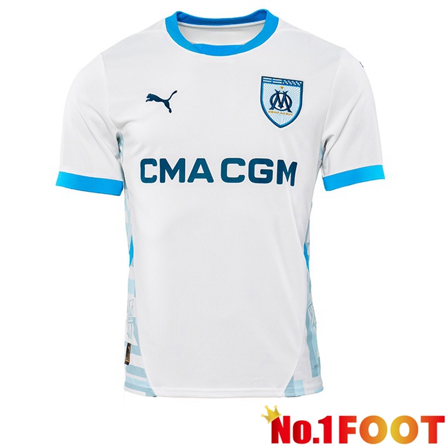 Marseille OM Home Soccer Jersey White 2024/2025