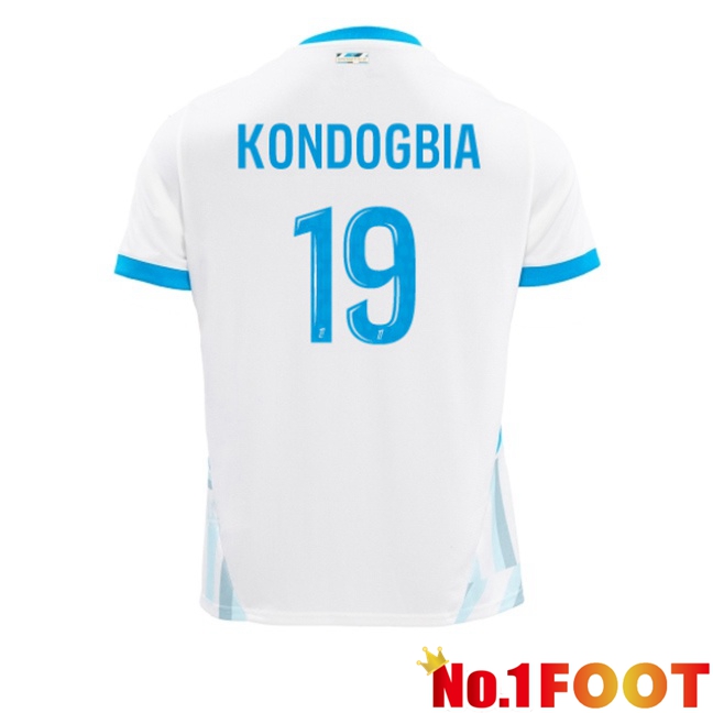 Marseille OM (KONDOGBIA 19) Home Soccer Jersey White 2024/2025