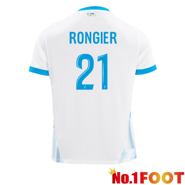 Marseille OM (RONGIER 21) Home Soccer Jersey White 2024/2025