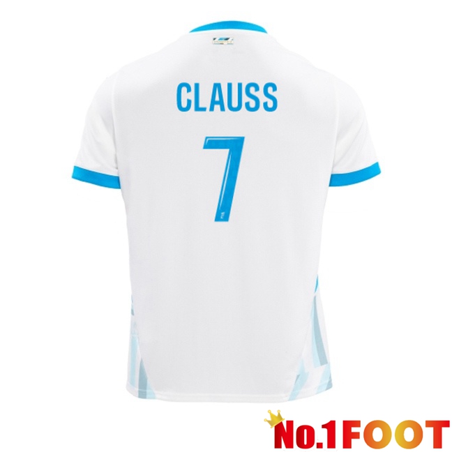 Marseille OM (CLAUSS 7) Home Soccer Jersey White 2024/2025