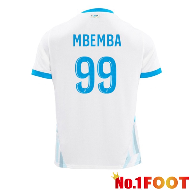 Marseille OM (MBEMBA 99) Home Soccer Jersey White 2024/2025