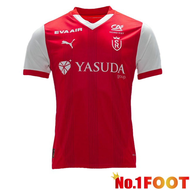 Stade de Reims Home Soccer Jersey Red 2024/2025