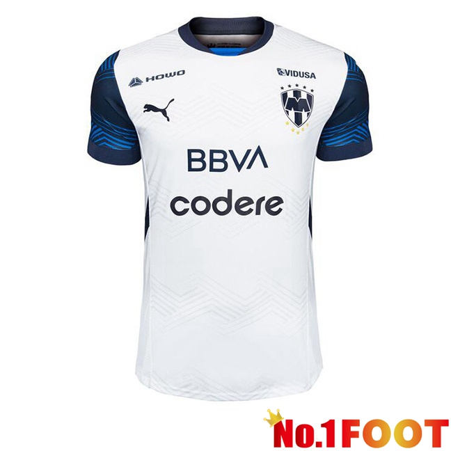 CF Monterrey Away Soccer Jersey White 2024/2025