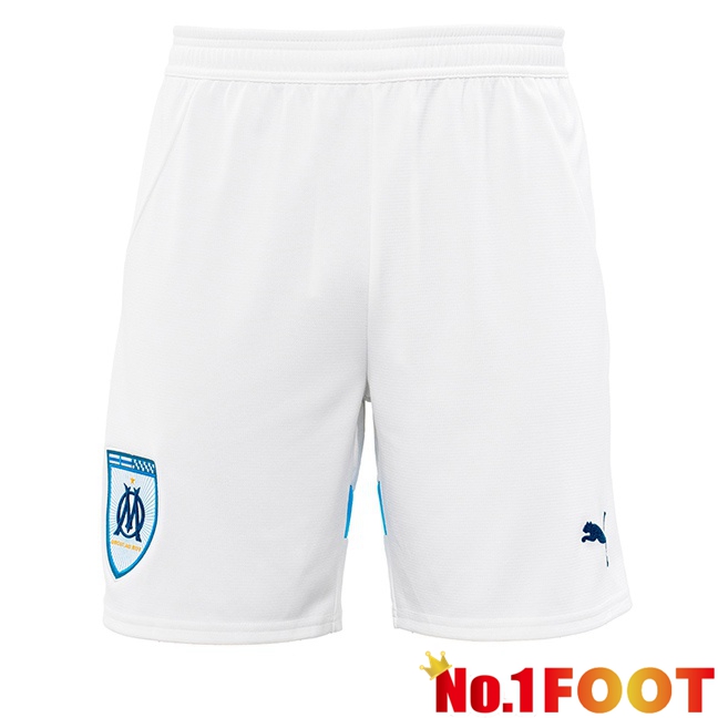 Marseille OM Home Soccer Shorts White 2024/2025