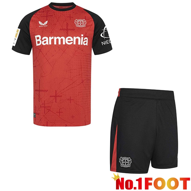 Bayer 04 Leverkusen Kids Home New Soccer Jersey 2024/2025