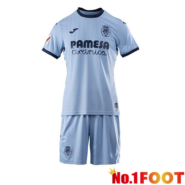 Villarreal Kids Away Soccer Jersey Blue 2024/2025 - Click Image to Close