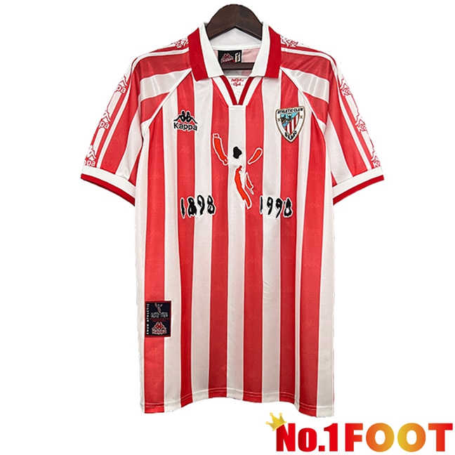 Athletic Bilbao Retro Home Soccer Jersey 100th Anniversary