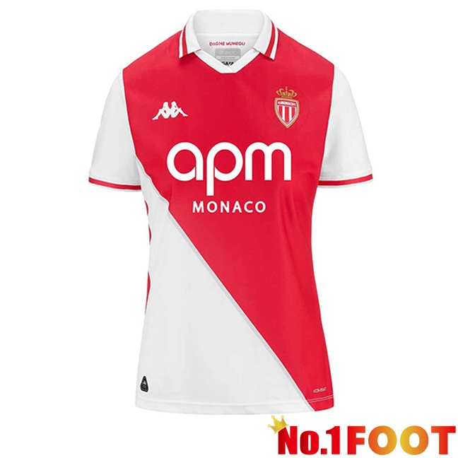 AS Monaco Women Home Soccer Jersey 2024/2025