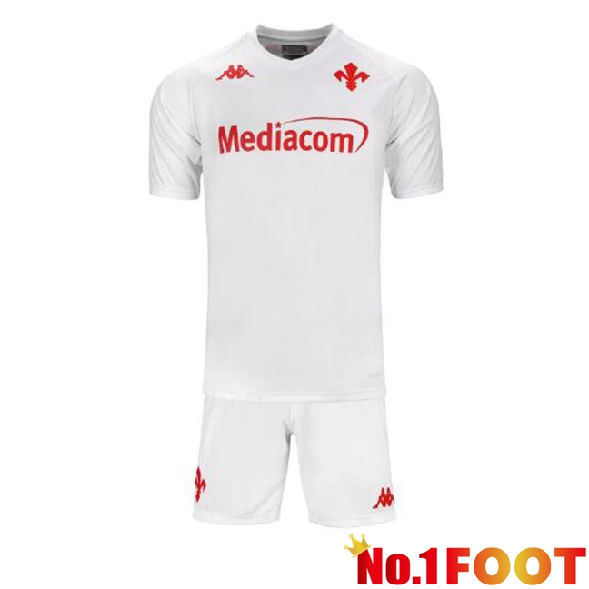 ACF Fiorentina Kids Away Soccer Jersey White 2024/2025 - Click Image to Close