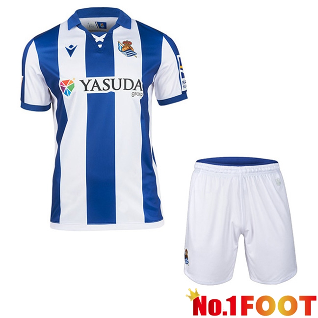 Real Sociedad Kids Home New Soccer Jersey 2024/2025