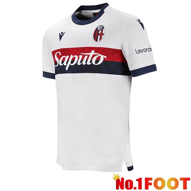 Bologna Away Soccer Jersey White 2024/2025 - Click Image to Close