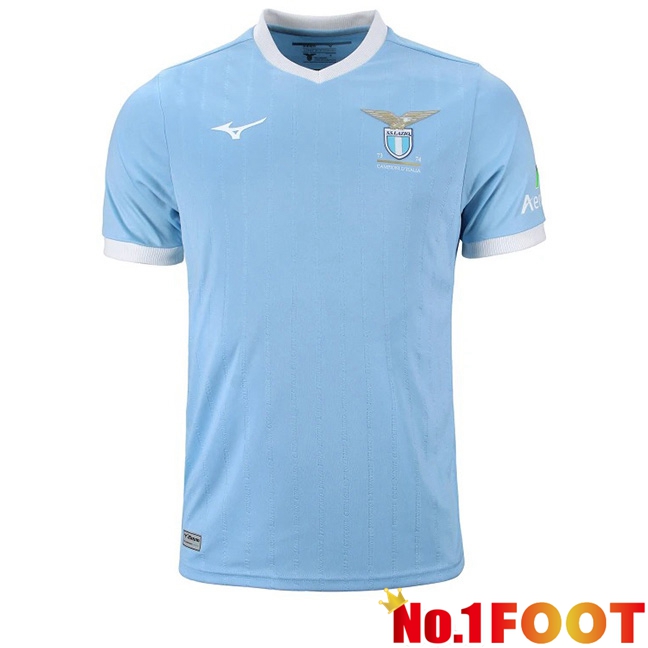 SS Lazio Soccer Jersey 50th Anniversary Champion Edition Blue 1973/1974 - Click Image to Close