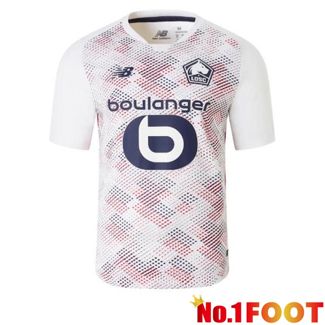 Lille OSC Away Soccer Jersey White 2024/2025