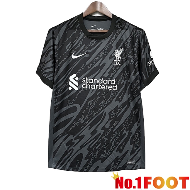 FC Liverpool Goalkeeper Soccer Jersey Black 2024/2025