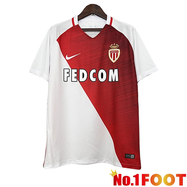 AS Monaco Retro Home Soccer Jersey 2016/2017