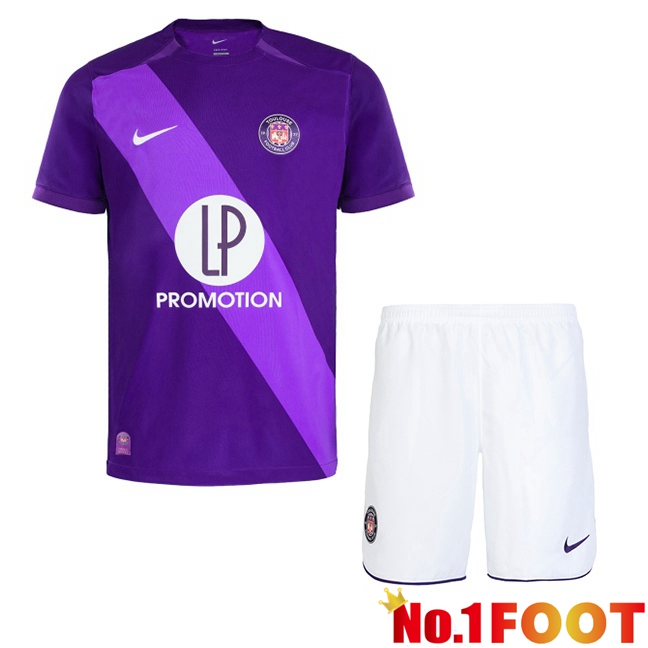 Toulouse Kids Home Soccer Jersey Purple 2024/2025