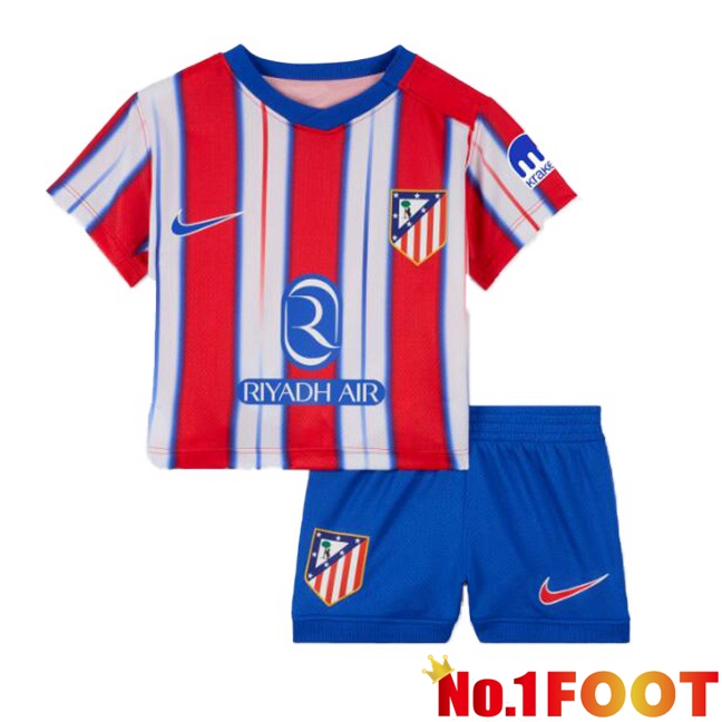 Atletico Madrid Kids Home Soccer Jersey Red 2024/2025