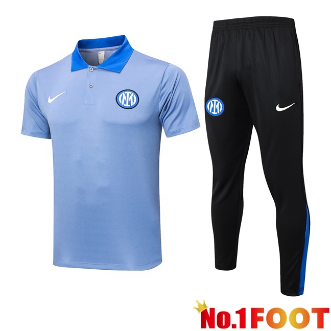 Inter Milan Soccer Polo + Training Pants Blue 2024/2025 - Click Image to Close