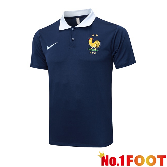 France Soccer Polo Blue Royal 2024/2025 - Click Image to Close