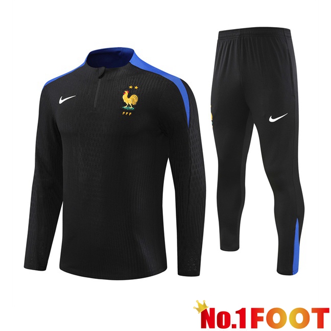 France kit Training Tracksuit Black 2024/2025