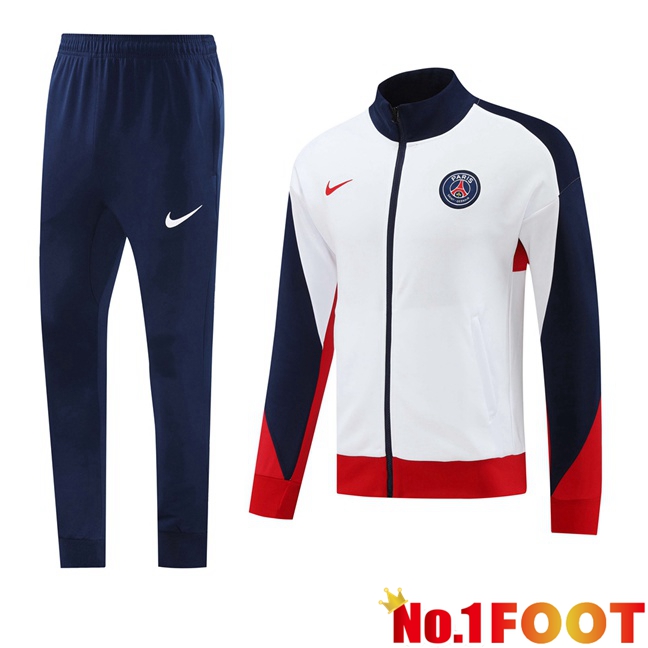 Paris PSG kit Training Jacket Suit White 2024/2025