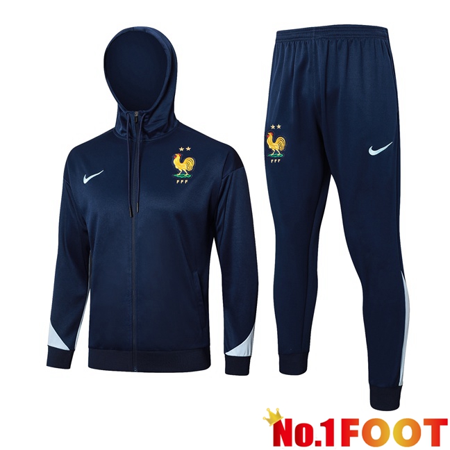 France Training Tracksuit - Windbreaker Blue Royal 2024/2025