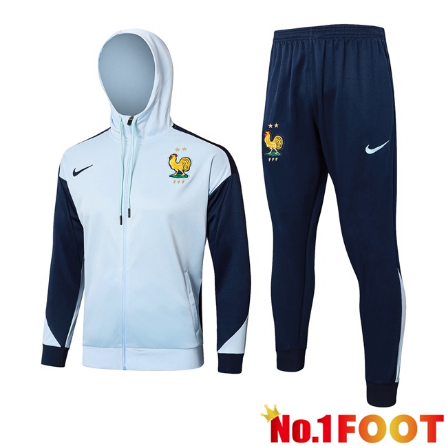 France Training Tracksuit - Windbreaker Blue 2024/2025