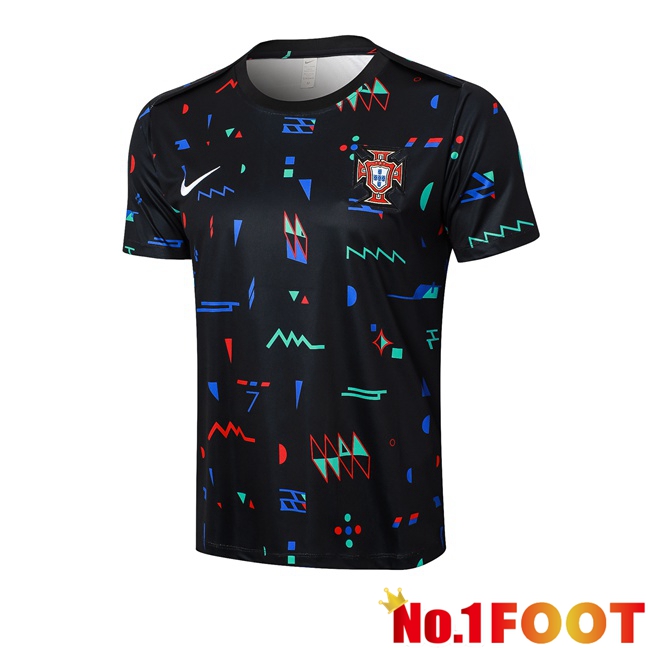 Portugal Training T Shirt Black 2024/2025