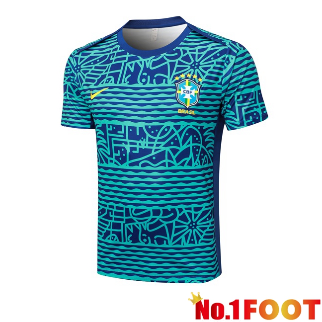 Brazil Training T Shirt Blue 2024/2025