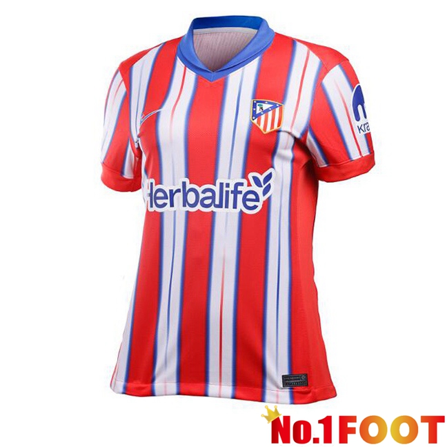 Atletico Madrid Women Home Soccer Jersey Red 2024/2025