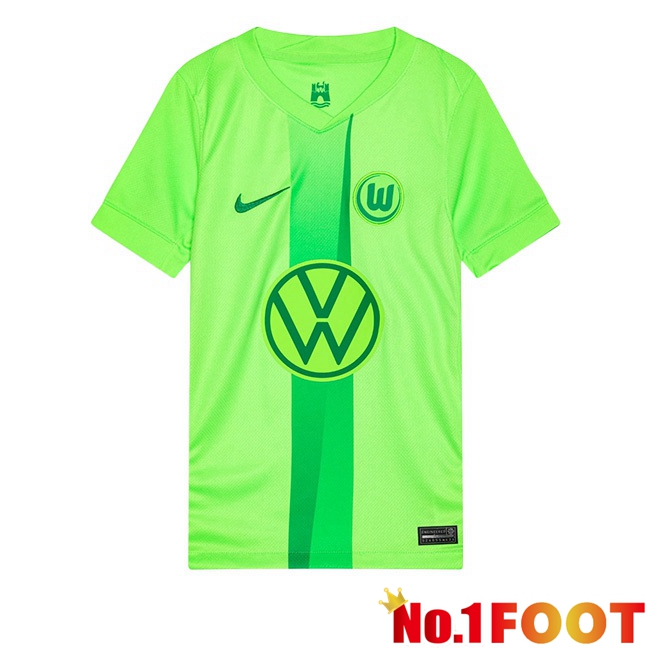 Vfl Wolfsburg Home Soccer Jersey Green 2024/2025