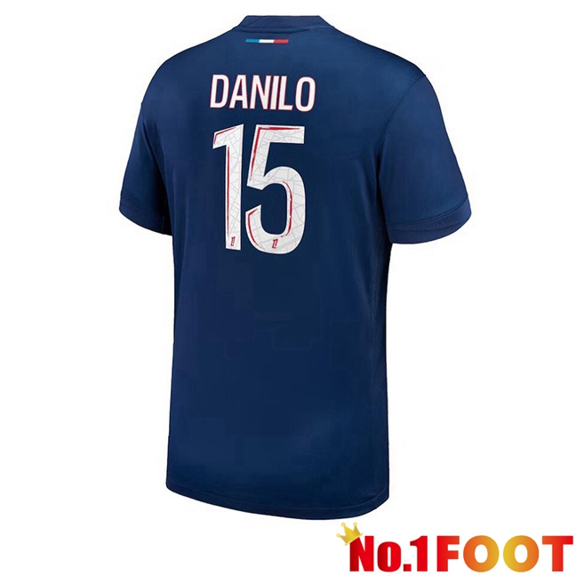 Paris PSG (Danilo 15) Home Soccer Jersey Blue Royal 2024/2025