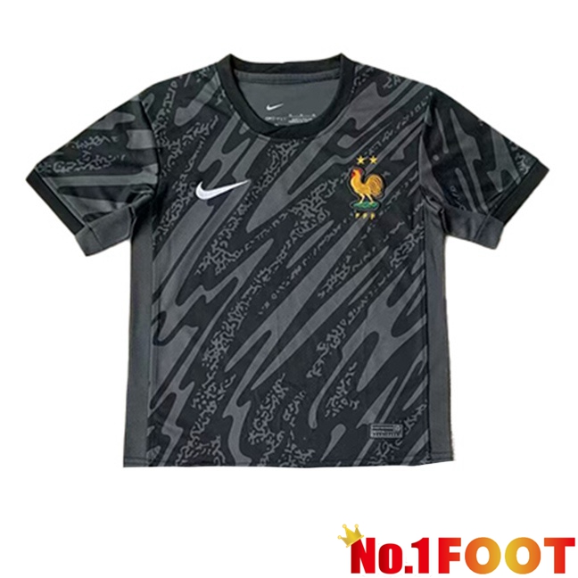 France Goalkeeper Soccer Jersey Black 2024/2025