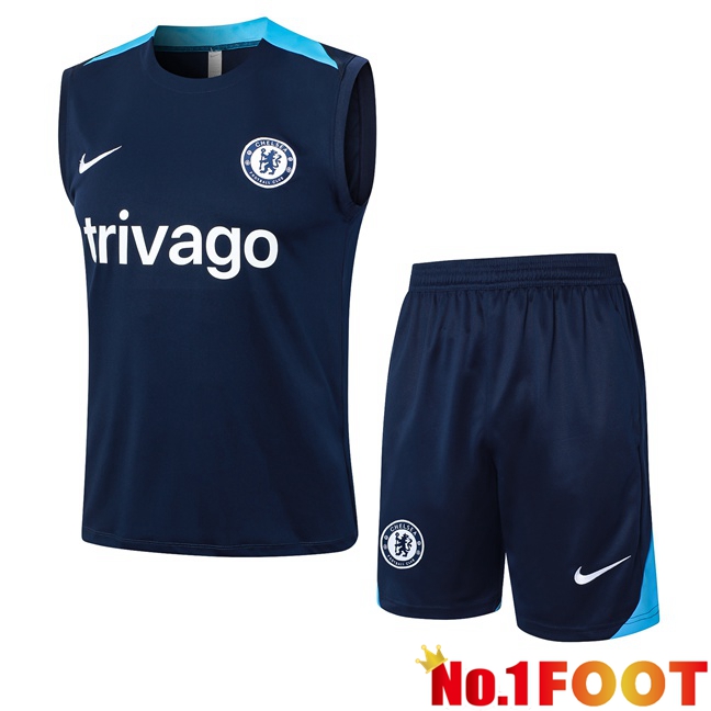 FC Chelsea Soccer Vest + Shorts Blue 2024/2025