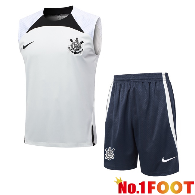 Corinthians Soccer Vest + Shorts White 2024/2025