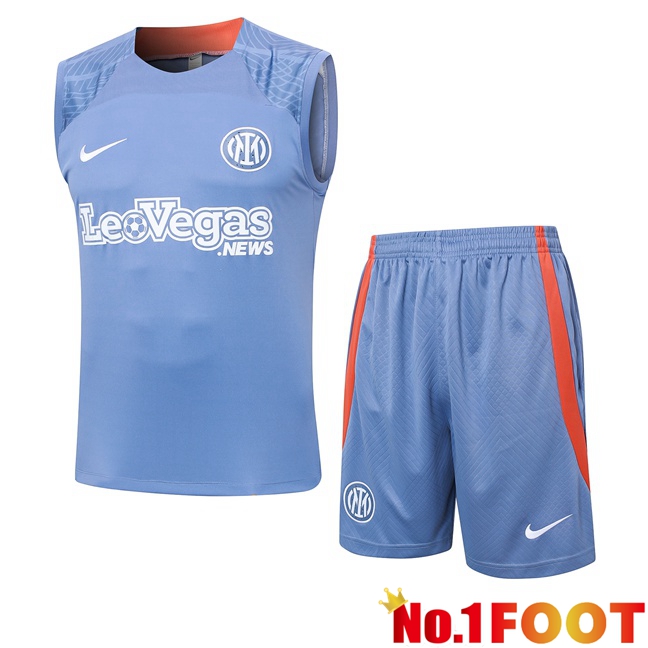 Inter Milan Soccer Vest + Shorts Grey 2024/2025