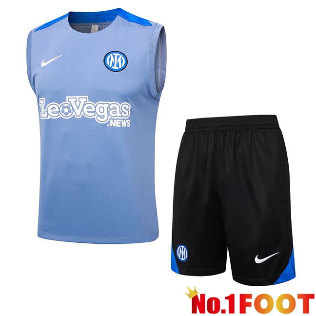 Inter Milan Soccer Vest + Shorts Blue 2024/2025