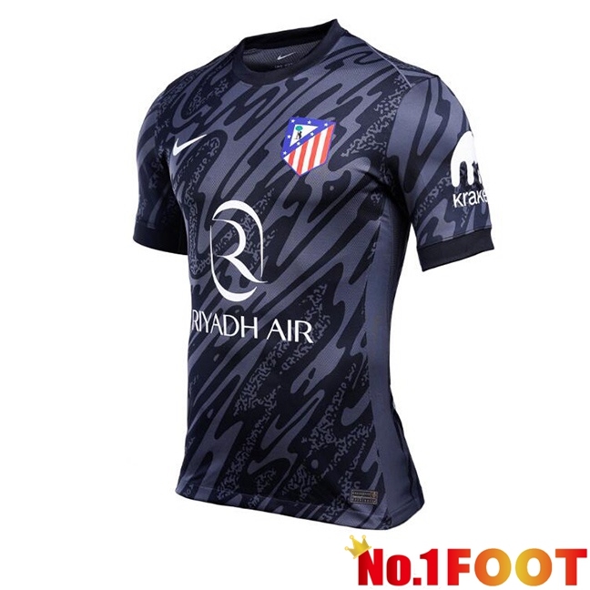 Atletico Madrid Goalkeeper Soccer Jersey Black 2024/2025