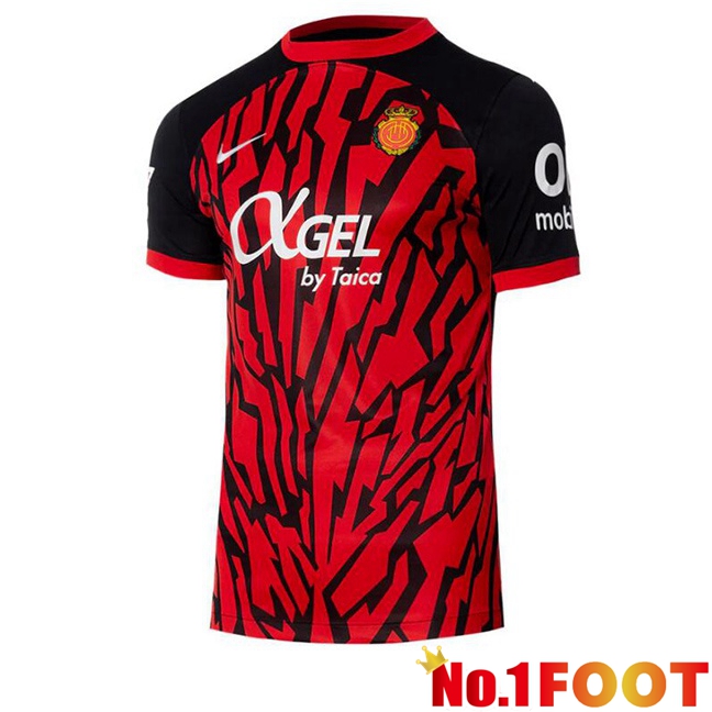 RCD Mallorca Home Soccer Jersey Red 2024/2025 - Click Image to Close