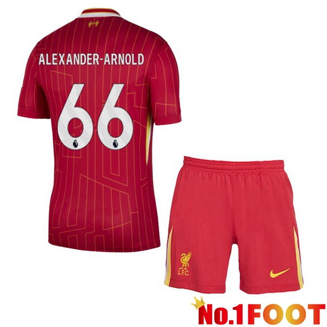 FC Liverpool (ALEXANDER-ARNOLD 66) Kids Home Soccer Jersey Red 2024/2025