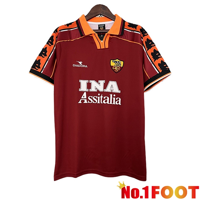 AS Rome Retro Home Soccer Jersey 1998/1999