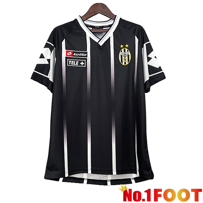 Juventus Retro Soccer Jersey Black 2000/2001