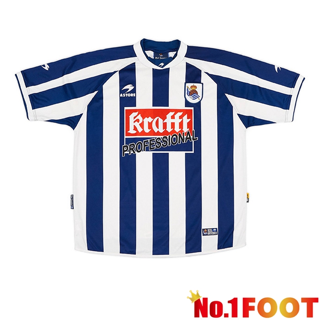 Real Sociedad Retro Home Soccer Jersey 2004/2005