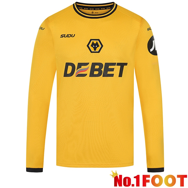 Wolves Home New Soccer Jersey Long sleeve 2024/2025