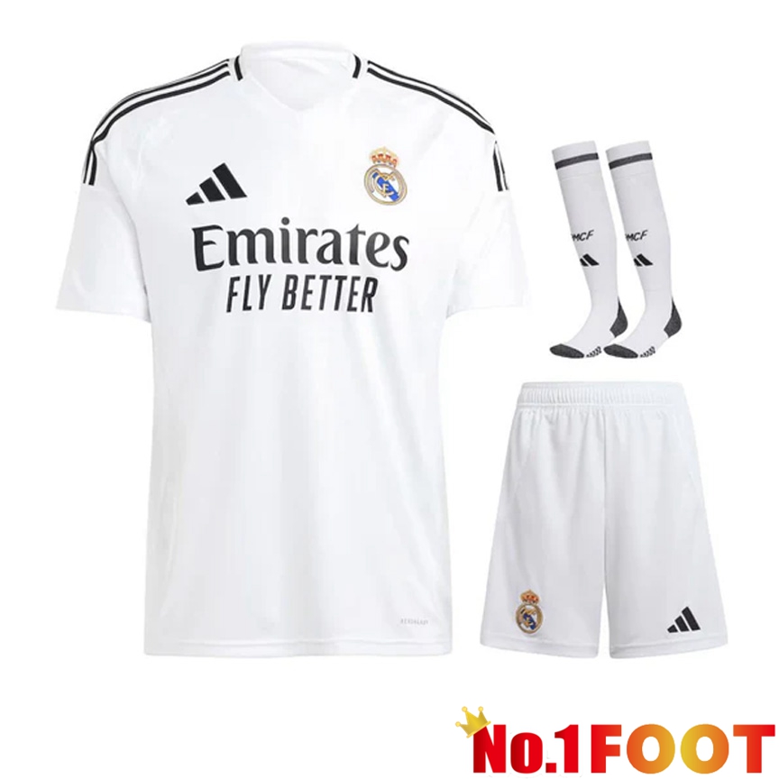 Real Madrid Away kit Soccer Jersey (Shorts + Socks) 2024/2025 - Click Image to Close