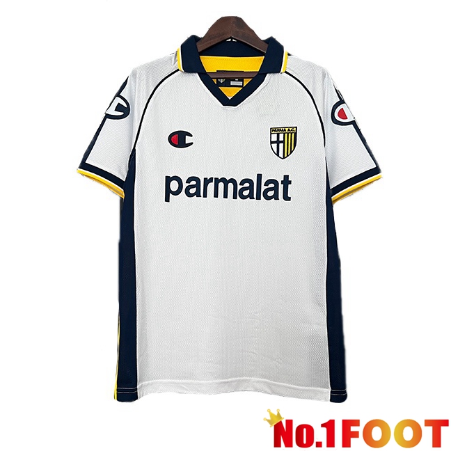 Parma Calcio Retro Away Soccer Jersey White 2003-2004