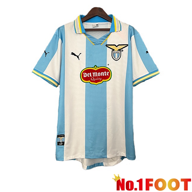 SS Lazio Retro Home Soccer Jersey Blue White 1999-2000