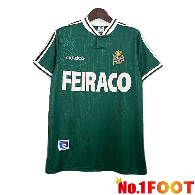 Deportivo Alaves Retro Away Soccer Jersey Green 1999-2000