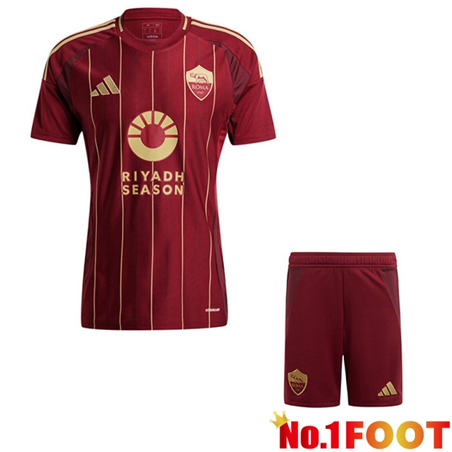 AS Rome Kids Home Soccer Jersey 2024/2025